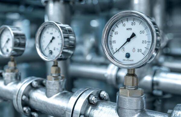 industrial-pressure-gauges-measuring-fluid-in-steel-pipelines-photo industrial-pressure-gauges-measuring-fluid-in-steel-pipelines-photo